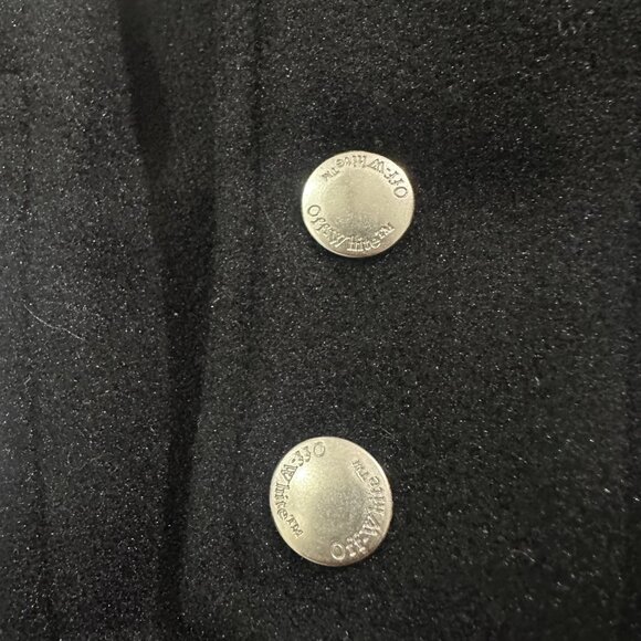 Off-White Multicolor Unisex Baseball Cardigan Jacket - Picture 5 of 6